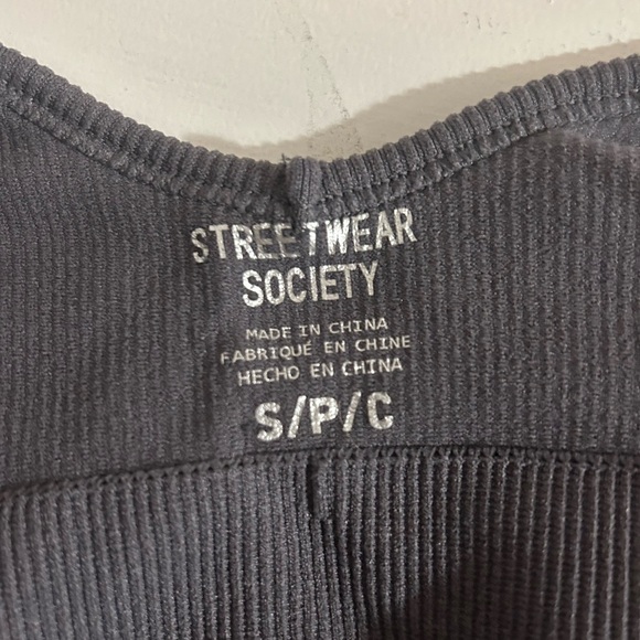 Ribbed Sport Bra/Lounge Top - Picture 3 of 3